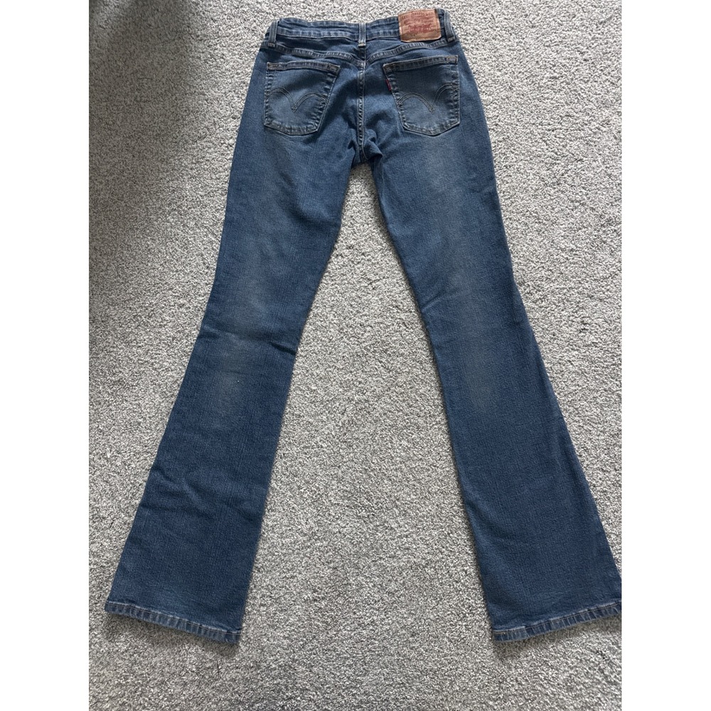 Levis 518 Superlow Bootcut Jeans 1L Medium Wash Stretch Denim Low Rise Y2K - Picture 6 of 10